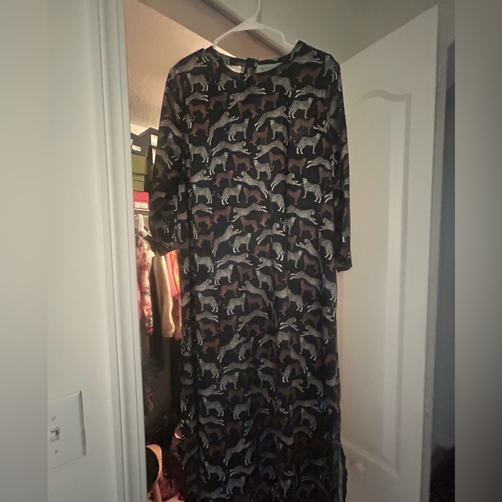 Tuckernuck Animal Print Jamie Dress Large
